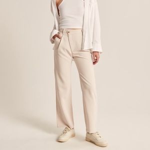 Abercrombie and Fitch Tailored 90s Relaxed Pants Cream